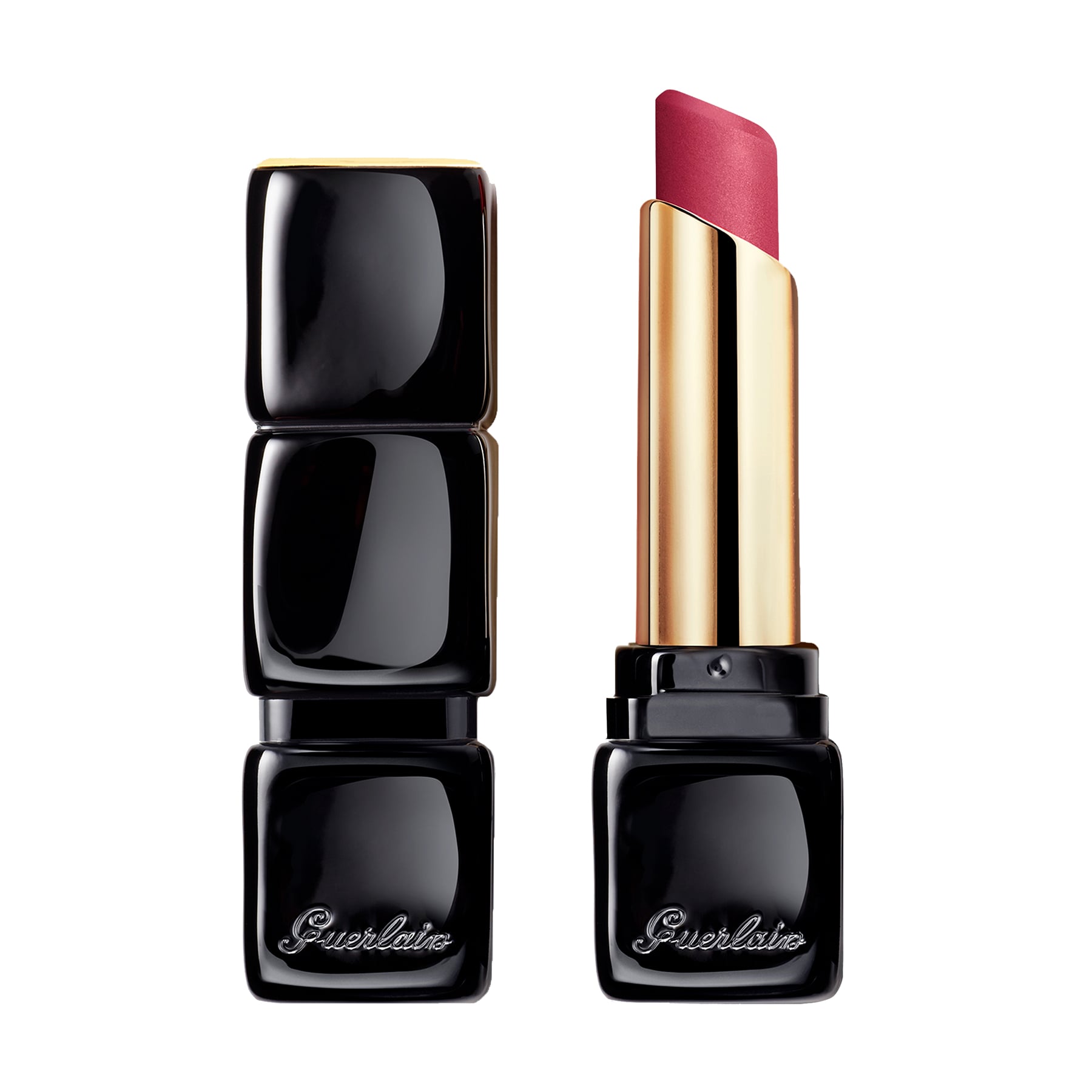 Матова помада для губ Guerlain KissKiss Tender Matte з ефектом сяяння, 530 Dreamy Rose, 2.8 г
